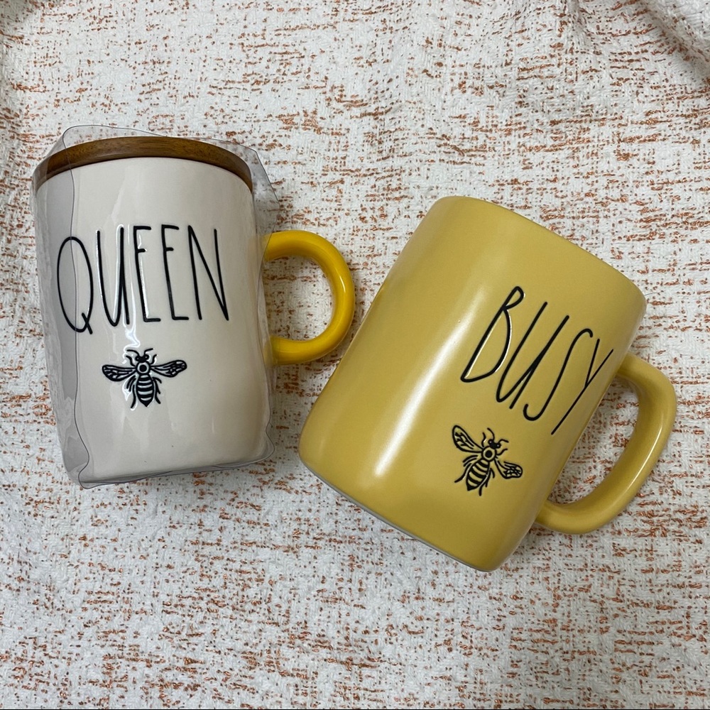 Rae Dunn Set of 2 Bee Mugs